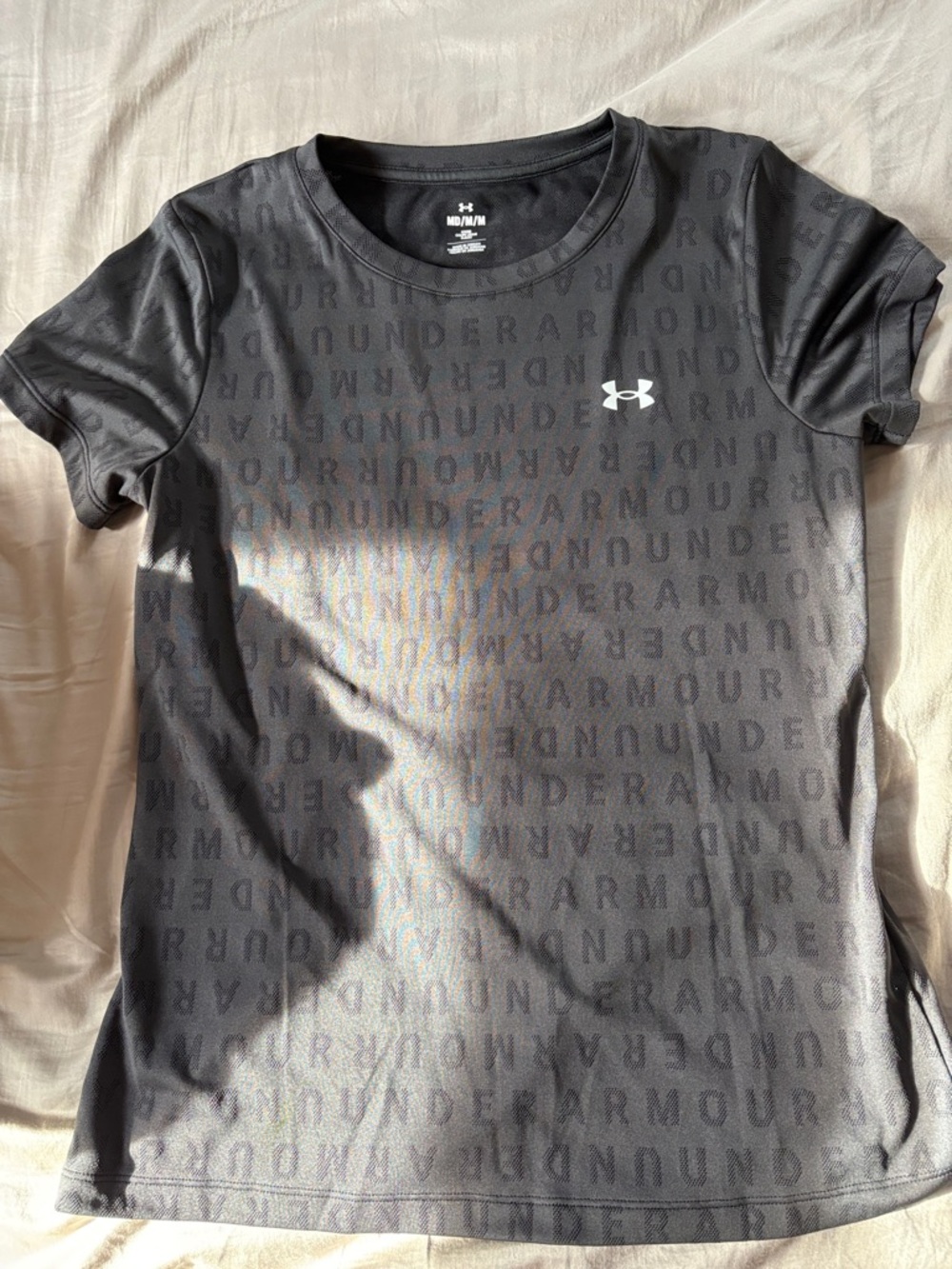 Under Armour Black Graphic Logo Short Sleeve Tee